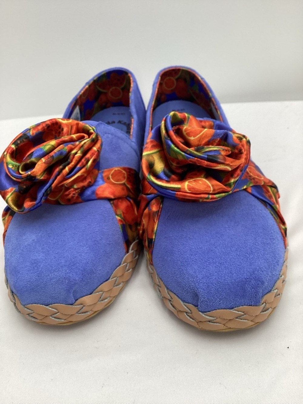 Toms Frida Kahlo Alpargata Slip-On Flats with Fruit Embroidered &Fruit Rosette - Picture 4 of 12